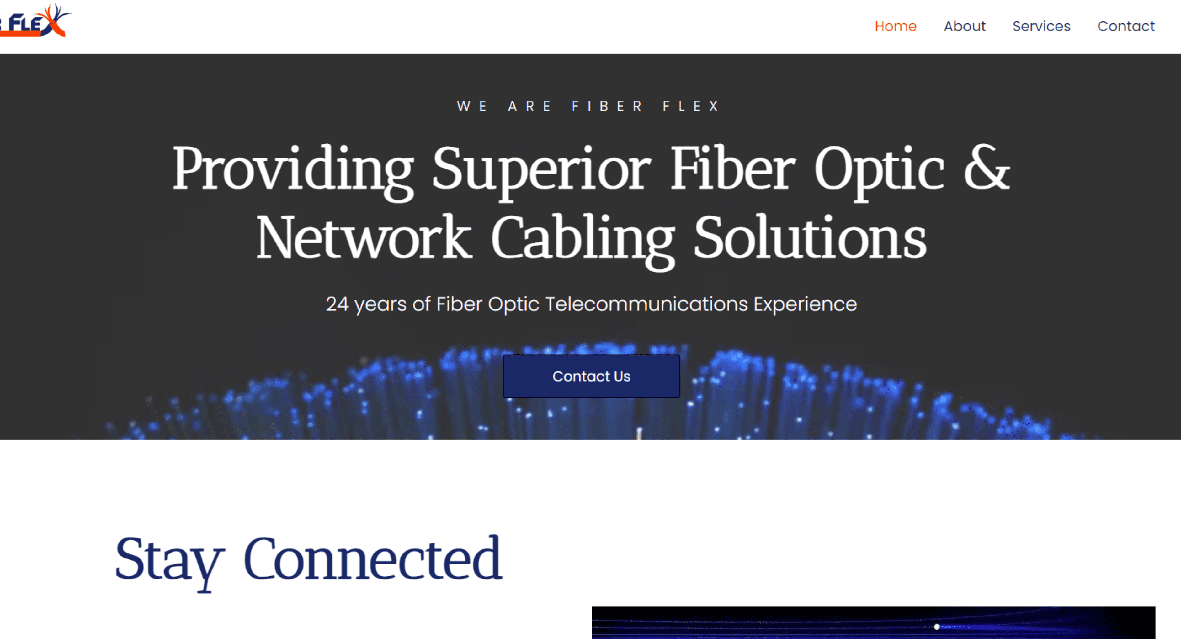 Fiber Flex was created simple and clean website. And the domain was also set up by Biz Ops Rwanda.